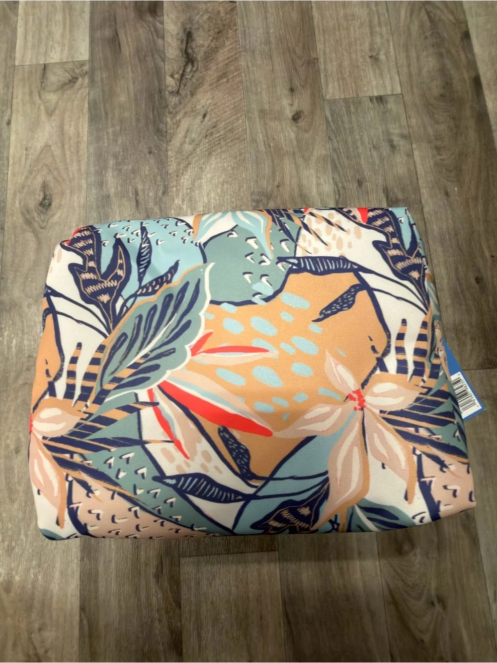 Soleil by Sonia Kashuk Floral Cosmetic Bag - Peach& Teal NWT